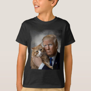 Donald Trump And Cat Funny Trump And Cat, Litical  T-Shirt