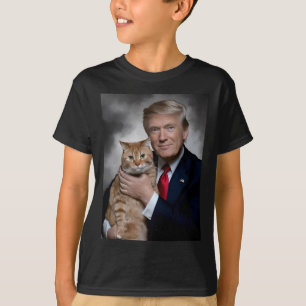 Donald Trump And Cat Funny Trump And Cat T-Shirt