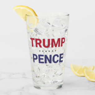 Donald Trump and Mike Pence (2020 US Election) Glass