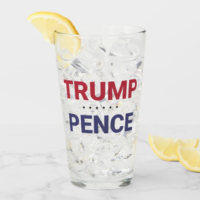 Donald Trump and Mike Pence (2020 US Election) Glass (Front Ice)