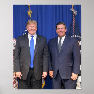 Donald Trump And Ron Desantis Poster