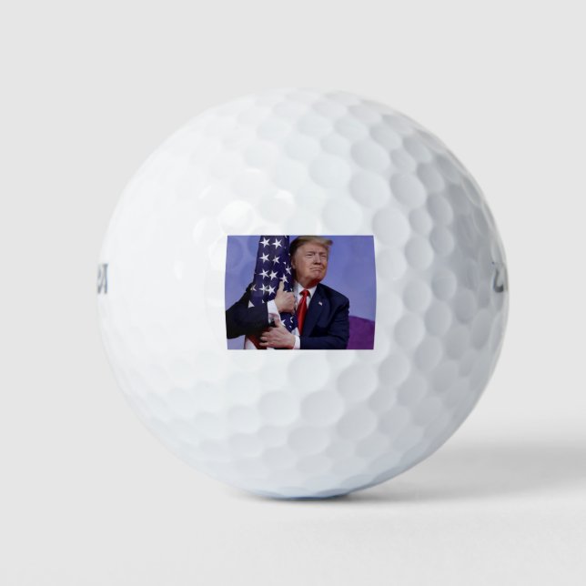 Donald Trump and the US Flag Golf Balls (Front)