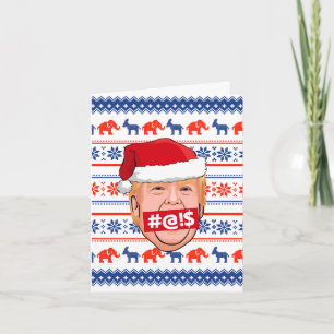 DONALD TRUMP Angry Christmas Card