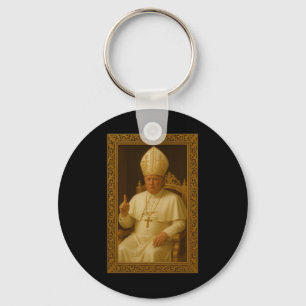 Donald Trump As Pope Vatican Meme Key Ring