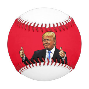 DONALD TRUMP BASEBALL THUMBS UP