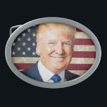 Donald Trump Belt Buckles<br><div class="desc">Portrait of Donald Trump, which can be placed on various items</div>