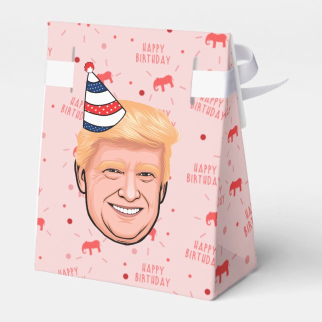 DONALD TRUMP BIRTHDAY FAVOUR BOX (Back Side)
