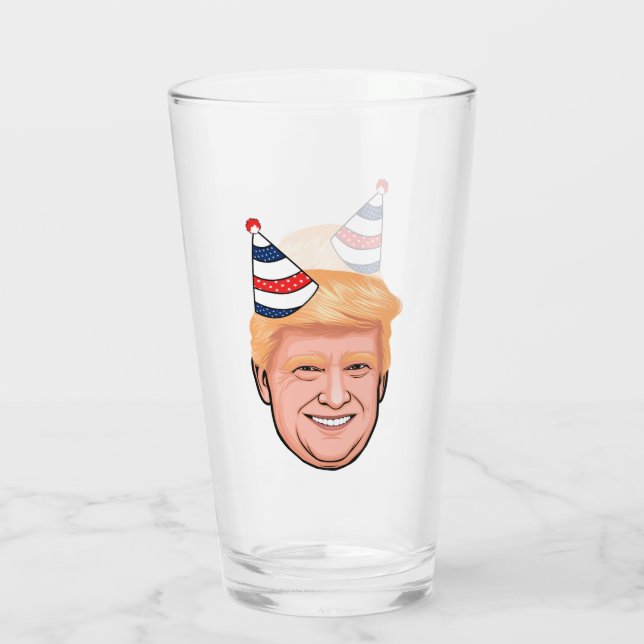 DONALD TRUMP BIRTHDAY GLASS (Back)