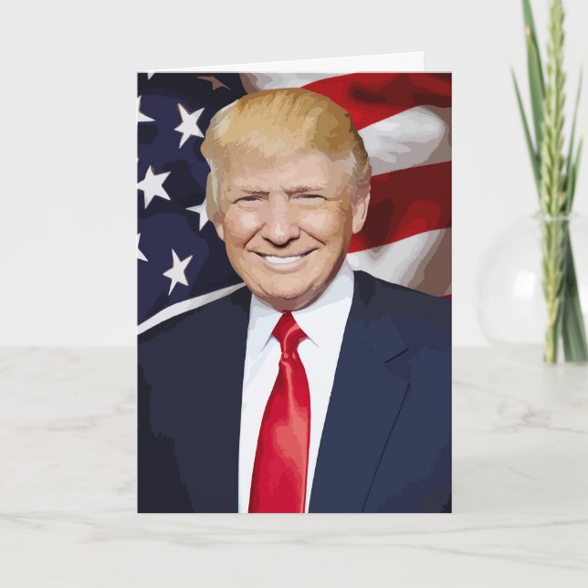DONALD TRUMP BIRTHDAY Greeting Card (Front)