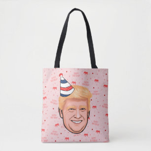 DONALD TRUMP BIRTHDAY TOTE BAG
