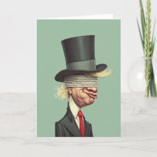 Donald Trump Blind Power Satire Card