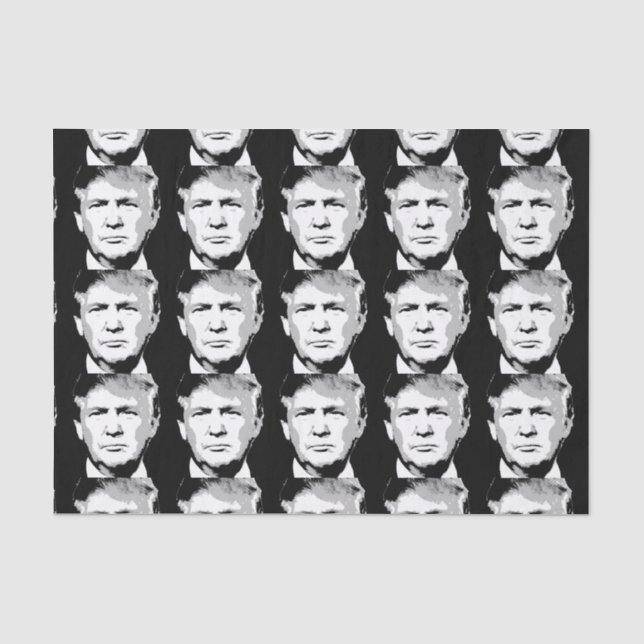 DONALD TRUMP BLOCK DESIGN TISSUE PAPER (Front)