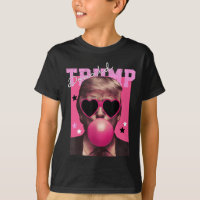 Donald Trump Blowing Bubble Gum Pink Sungles Trump
