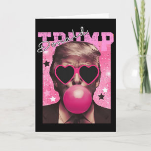 Donald Trump Bubble Gum Pink Sungles Card