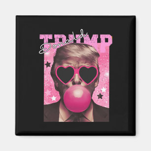 Donald Trump Bubble Gum Pink Sungles Magnet