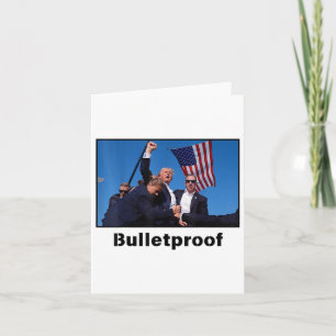 Donald Trump Bulletproof 2024 Presidential Candida Card