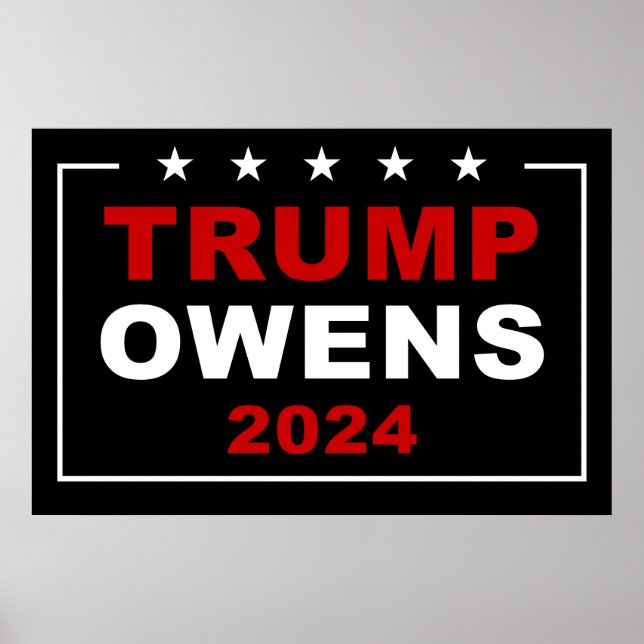 Donald Trump & Candace Owens 2024 USA Election Poster (Front)