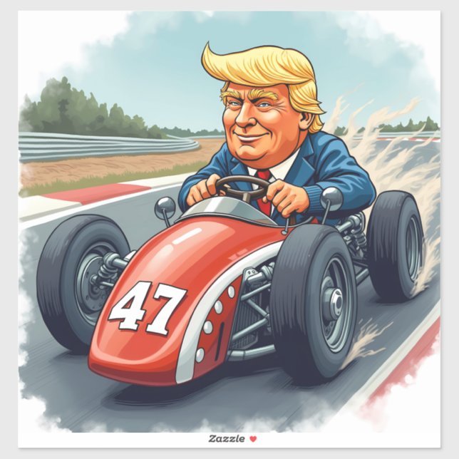 Donald Trump, car racing champion (Sheet)