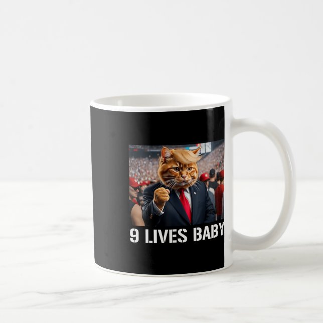 Donald Trump Cat Nine Lives Baby  Coffee Mug (Right)
