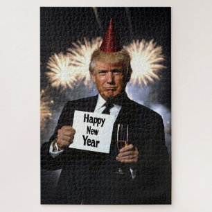 Donald Trump Celebrates New Year’s in Style Jigsaw Puzzle