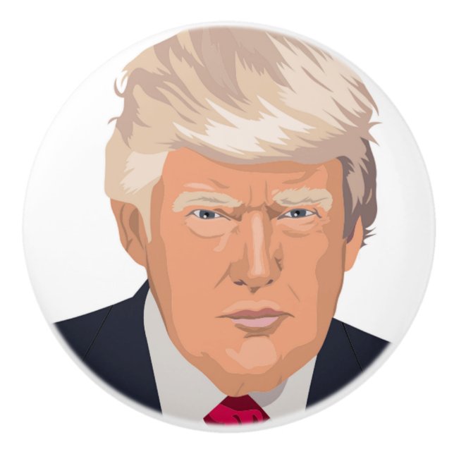 DONALD TRUMP CERAMIC KNOB (Front)