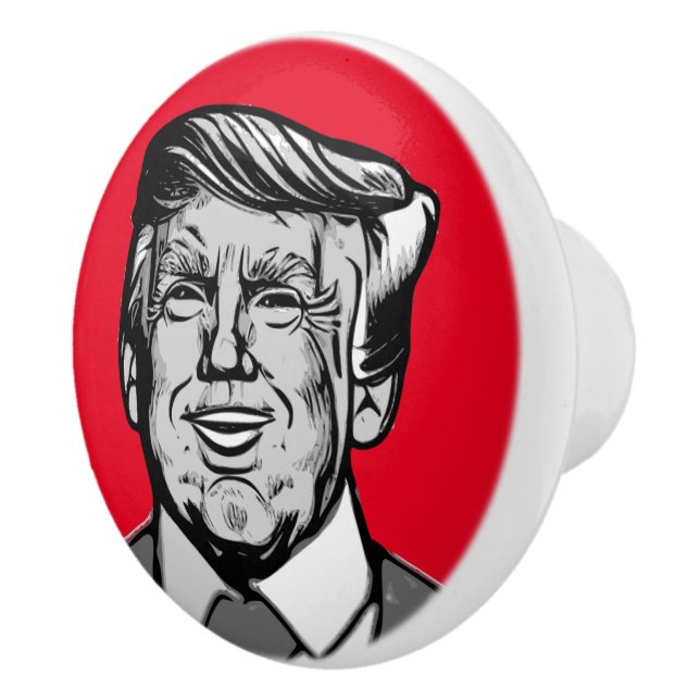 DONALD TRUMP  CERAMIC KNOB (Right)