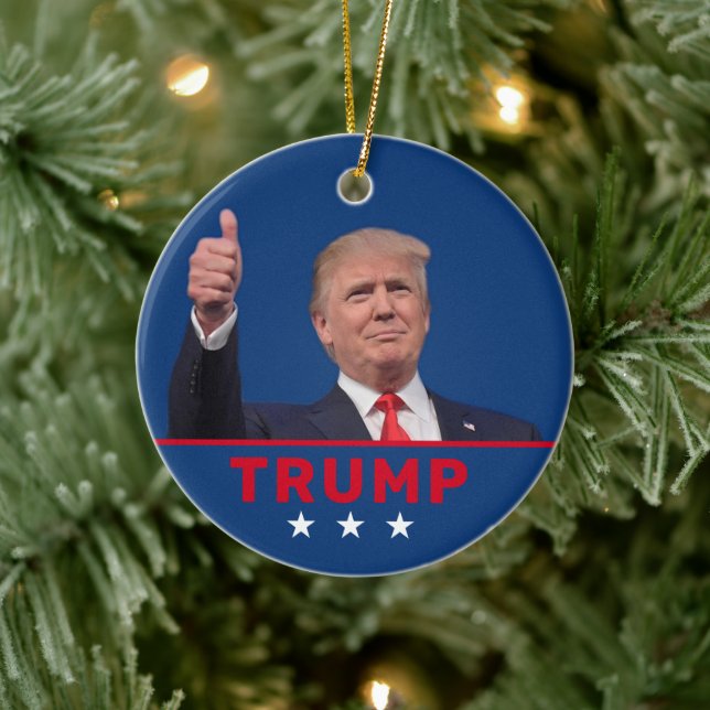 Donald Trump  Ceramic Tree Decoration (Tree)