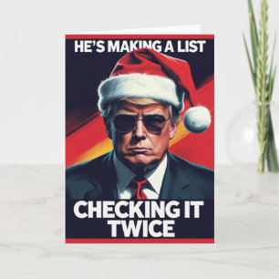 Donald Trump Christmas Card Making A List Design