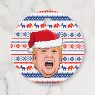 DONALD TRUMP Christmas Favour Tags