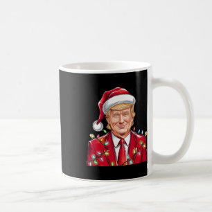 Donald Trump Christmas Funny Mega Santa Hat Coffee Mug