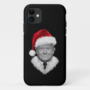 Donald Trump Christmas Funny Santa Hat Gift Case-Mate iPhone Case