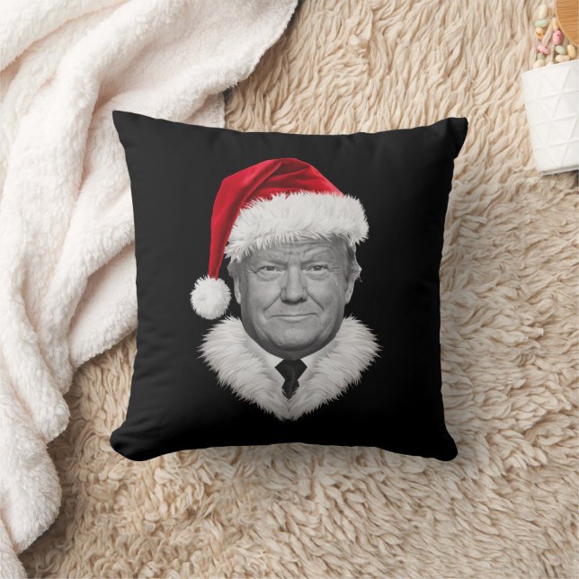 Donald Trump Christmas Funny Santa Hat Gift  Cushion (Blanket)