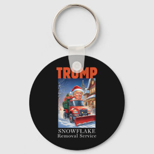 Donald Trump Christmas Funny Snowflake Removal Key Ring