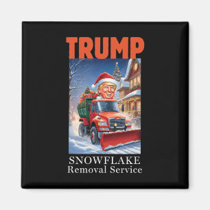 Donald Trump Christmas Funny Snowflake Removal Magnet