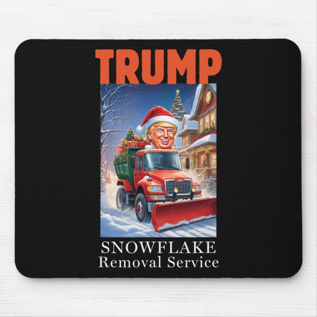 Donald Trump Christmas Funny Snowflake Removal  Mouse Pad (Front)