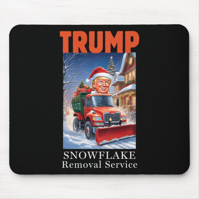 Donald Trump Christmas Funny Snowflake Removal  Mouse Pad (Front)