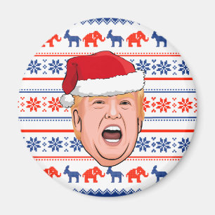 DONALD TRUMP Christmas Magnet