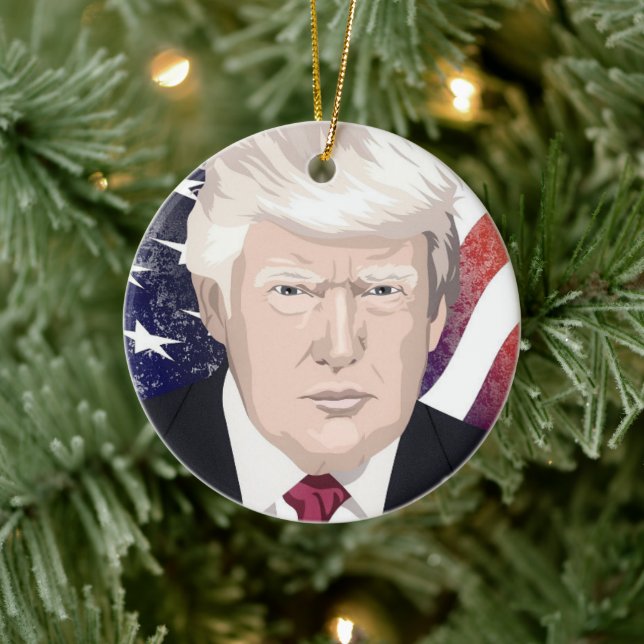 DONALD TRUMP CHRISTMAS ORNAMENT (Tree)