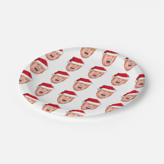 DONALD TRUMP Christmas Paper Plate
