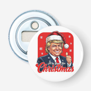 Donald Trump Christmas Santa Claus Art Bottle Opener