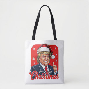 Donald Trump Christmas Santa Claus Art Tote Bag