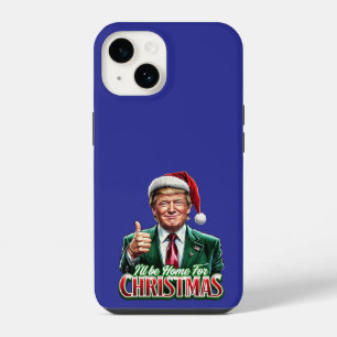 Donald Trump Christmas Santa Hat Thumbs Up iPhone 14 Case