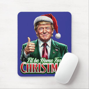 Donald Trump Christmas Santa Hat Thumbs Up Mouse Pad