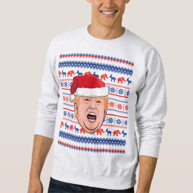 DONALD TRUMP Christmas Sweatshirt (Front)