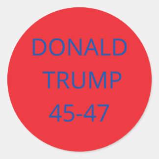 Donald Trump Classic Round Sticker