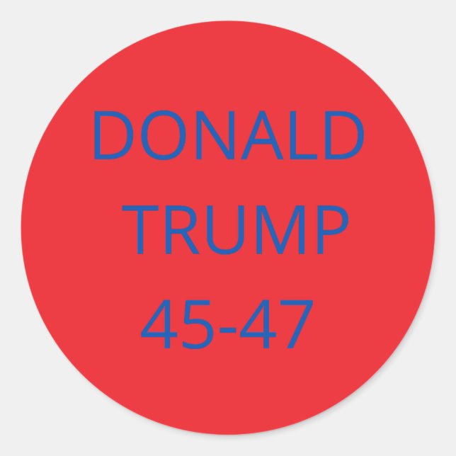 Donald Trump  Classic Round Sticker (Front)