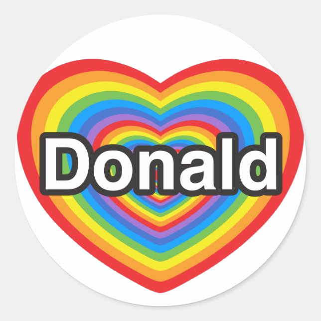 Donald Trump Classic Round Sticker (Front)