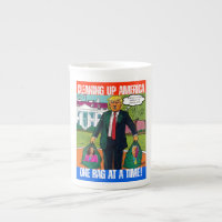 DONALD TRUMP - CLEANING UP AMERICA, ONE BAG A TIME
