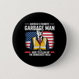 Donald Trump Cleanup Republican Trump Supporter 2  6 Cm Round Badge