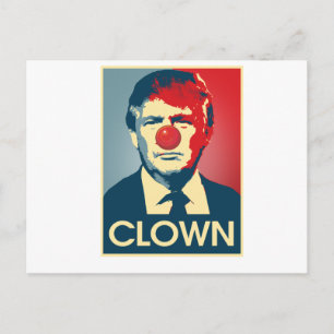Donald Trump CLOWN -- Anti-Trump 2016 - Postcard